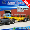 China aotong brand FUWA 3 axles skeleton 40ft container semi trailer chassis for sale